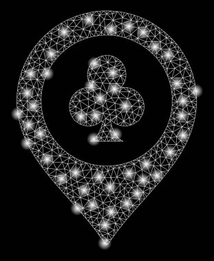 Altın Kare Desen Casino Harita Marker