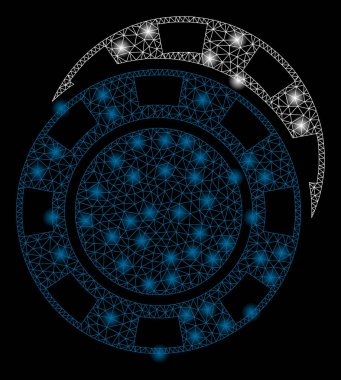 Altın Kare Desen Casino Chips