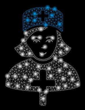 Altın Kare Desen Katolik Lady Doktor