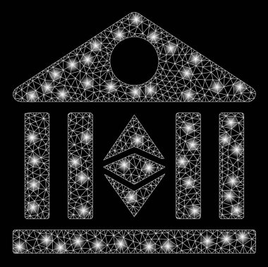 Altın Kare Desen Klasik Ethereum Bank