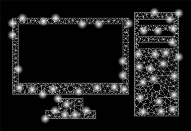 Altın Kare Desen Bilgisayar