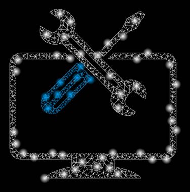 Altın Kare Desen Bilgisayar Araçları