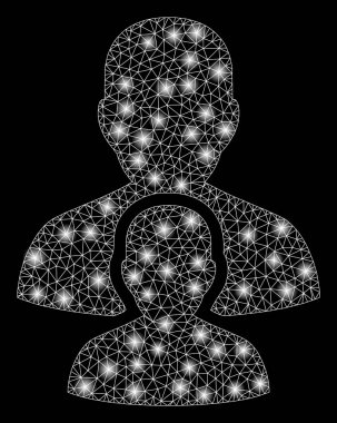 Altın Kare Desen Adam Çocuk