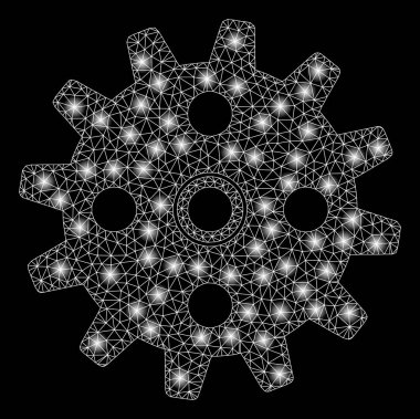 Altın Kare Desen Cogwheel