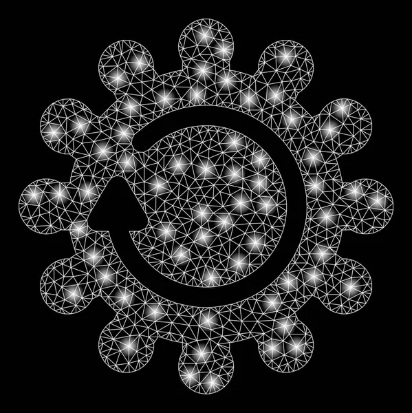 Carré d'or Mosaic Cog Rotation — Image vectorielle