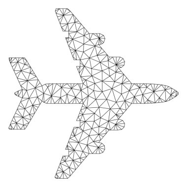 Bombacı Çokgen Çerçeve Vektör Örgü İllüstrasyon