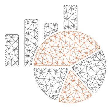 Grafikler Çokgen Çerçeve Vektör Örgü İllüstrasyon