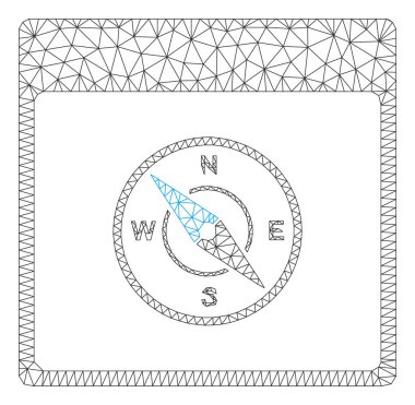 Pusula Takvim Sayfası Çokgen Çerçeve Vektör Örgü İllüstrasyon