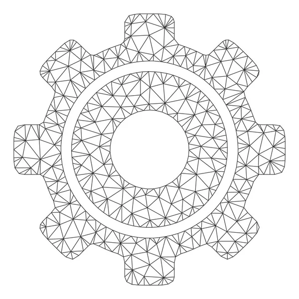 Многоугольный вектор винтика — стоковый вектор