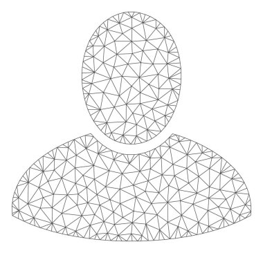 İstemci Çokgen Çerçeve Vektör Örgü İllüstrasyon