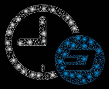 Parlama Spotları ile Parlak Örgü Tel Çerçeve Dash Kredi Süresi