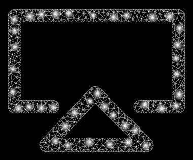 Flash Spotlarla Parlak Kafes Karkas Veri Girişi