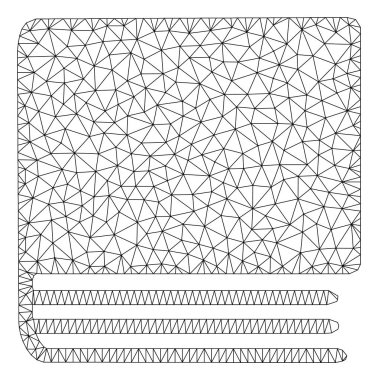 Kitap Çokgen çerçeve vektör Mesh Illustration