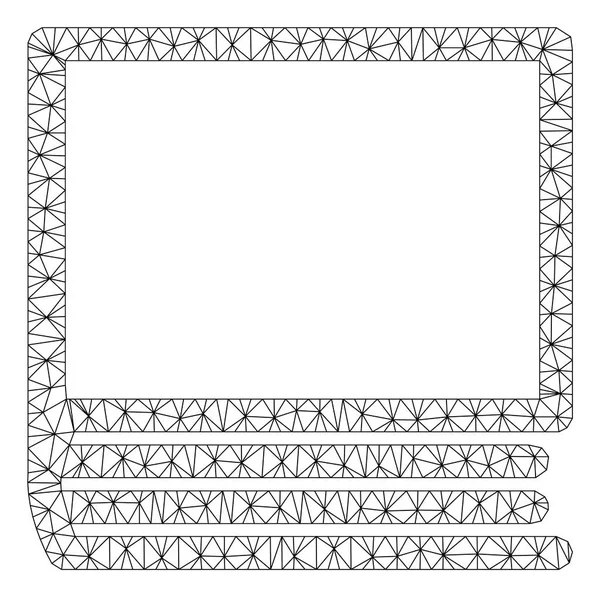 Livre Illustration de maille vectorielle de cadre polygonal — Image vectorielle