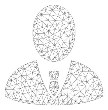 Patron Çokgen çerçeve vektör Mesh Illüstrasyon