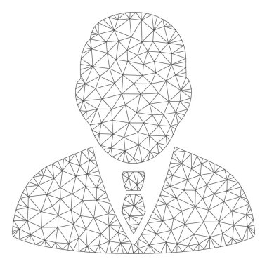 Patron Çokgen çerçeve vektör Mesh Illüstrasyon