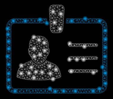 Light Spotlar ile parlak mesh ağ rozeti