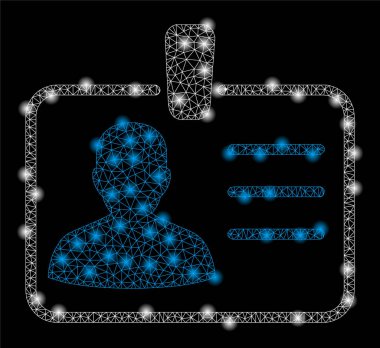 Light Spotlar ile parlak Mesh 2D rozeti