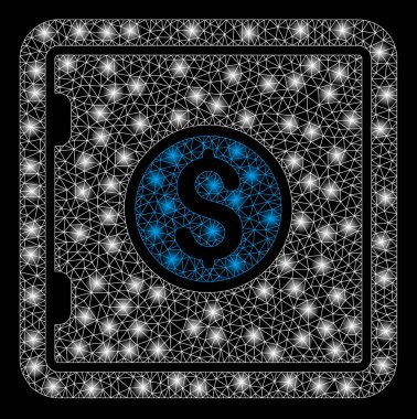 Parlak kafes karkas bankacılık güvenli flare Spotlar ile