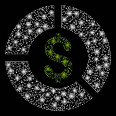 Flash Spotlar ile parlak Mesh karkas para şeması