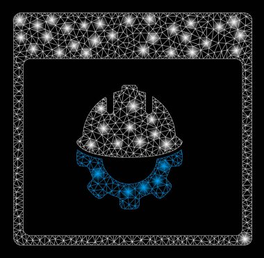 Parlak kafes 2D kalkınma takvim sayfa ile flaş Spotlar