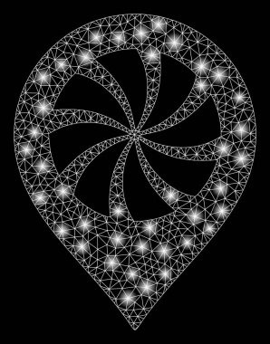 Light Spotlar ile parlak Mesh karkas soğutucu fan Marker