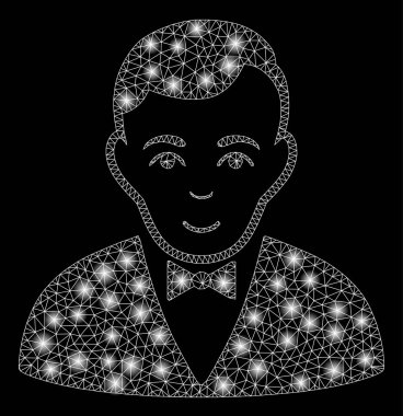 Flash Spotlar ile parlak Mesh 2D Bayi