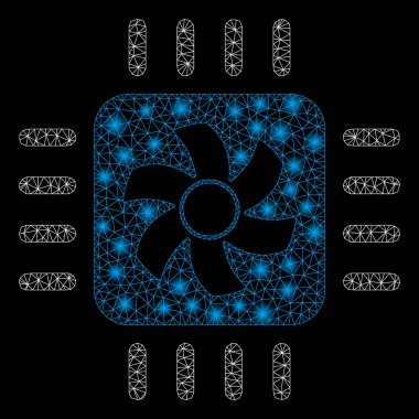 Işık Spotlar ile parlak Mesh karkas CPU soğutucu