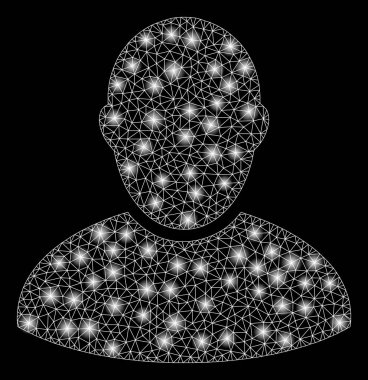 Light Spotlar ile parlak Mesh 2D müşteri