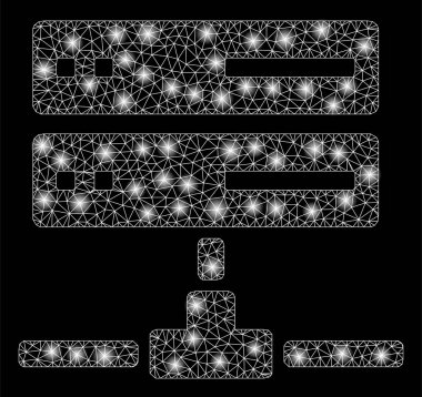 Işık spotları ile parlak Mesh karkas veritabanı bağlantısı