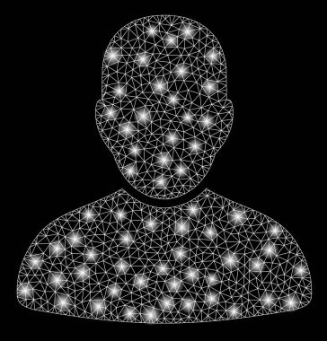 Light Spotlar ile parlak Mesh 2D müşteri