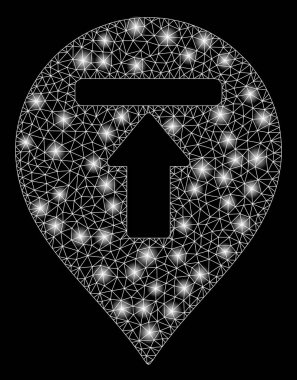 Parlak kafes tel çerçeve ölü End Marker Flash Spotlar ile