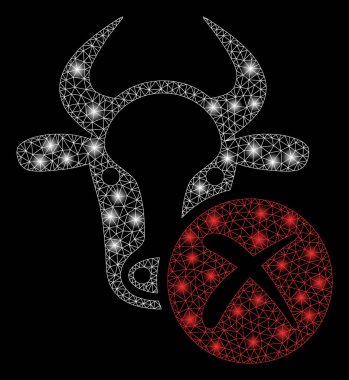 Parlak Mesh 2D Cow ışık Spotlar ile reddet