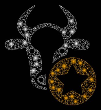 Parlak kafes 2D Cow Favorites ile ışık Spotlar