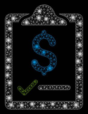 Flare Spotlar ile parlak mesh ağ sözleşmesi