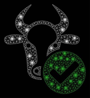 Parlak kafes tel çerçeve ışık Spotlar ile geçerli