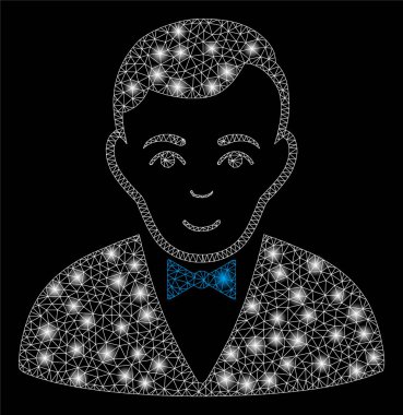 Light Spotlar ile parlak Mesh 2D Bayi