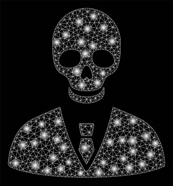 Parlama Spotlar ile parlak Mesh 2D Deadly Manager