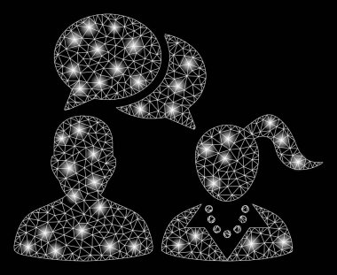 Bright mesh ağ Insanlar dating flare Spotlar ile sohbet