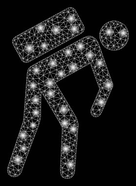 Flaş Spotlar ile parlak Mesh karkas kurye