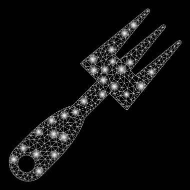 Flash Spotlar ile parlak Mesh karkas Külçi Rake