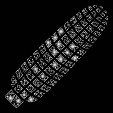 Parlama Spotlar ile parlak Mesh tel çerçeve Mısır kulak