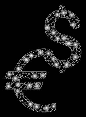 Flaş Spotlar ile parlak Mesh tel çerçeve para