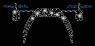 Flare Spotlar ile parlak Mesh 2D Copter