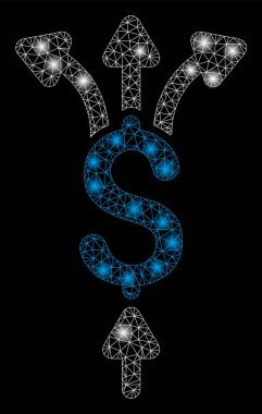 Parlama spotları ile parlak Mesh 2D bölme ödemeleri