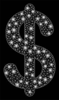 Flash Spotlar ile parlak mesh ağ dolar