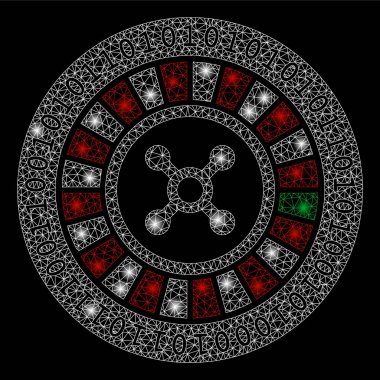 Flash Spotlar ile parlak Mesh tel çerçeve dijital Casino Rulet