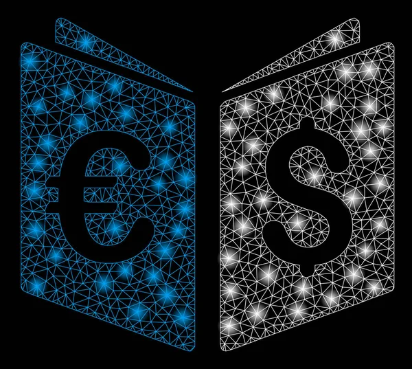 Parlama Spotlu Parlak Kafes Ağ Para Birimi Kitabı