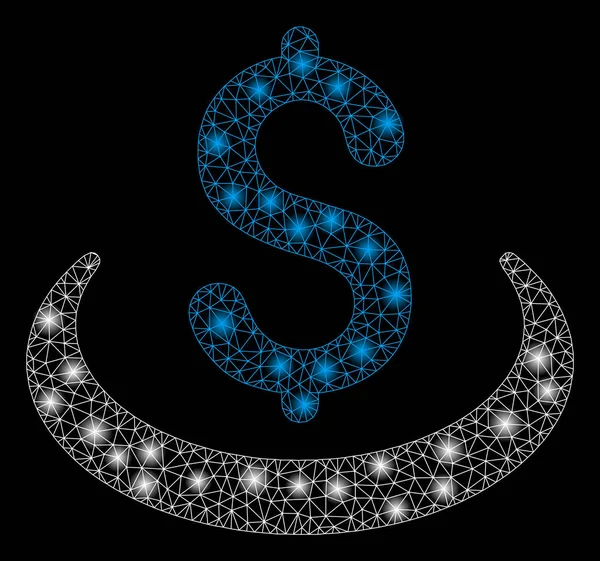 Işık spotları ile parlak Mesh karkas mevduat yerleştirme