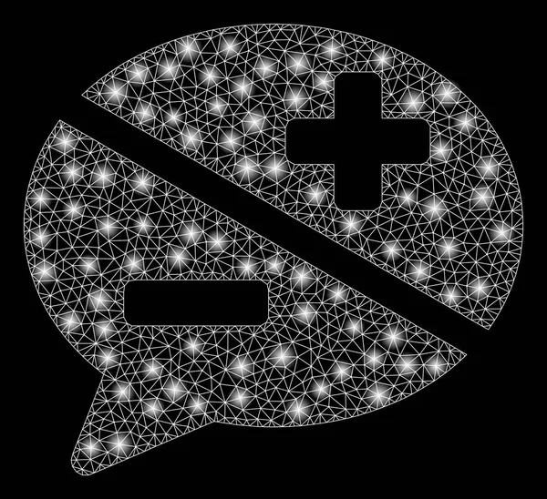 Flash Spotlar ile parlak kafes tel çerçeve uyuşmazlığı